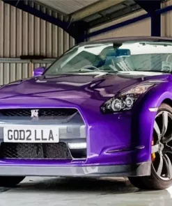 Purple Nissan Gtr Diamond Painting