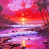 Purple Sunset Diamond Painting