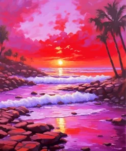 Purple Sunset Diamond Painting