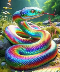 Rainbow Snake Diamond Painting