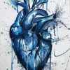 Realistic Blue Heart Art Diamond Painting