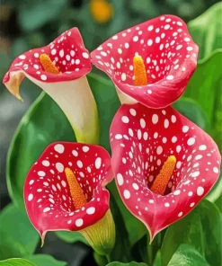 Red Calla Lily Diamond Painting