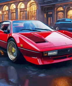 Red Ferrari 308 Diamond Painting