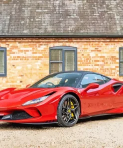 Red Ferrari F8 Diamond Painting