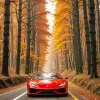 Red Lamborghini Diamond Painting