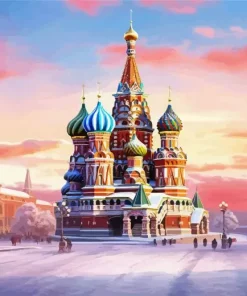 Red Square Moscow Diamond Painting