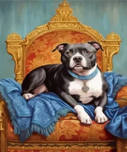 Staffordshire Dog Diamond Painting