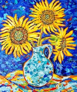 Sunflowers In A Vase Diamond Painting