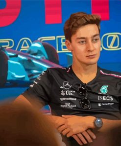 The Racer George Russell Diamond Painting