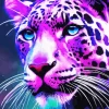 Tiger Purple Face Diamond Painting