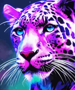 Tiger Purple Face Diamond Painting