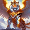 Tiger With Wings Diamond Painting