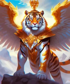 Tiger With Wings Diamond Painting