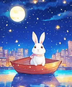 Travel With Rabbit Diamond Painting