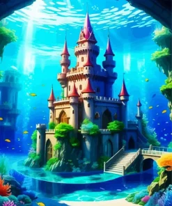 Underwater Castle Diamond Painting