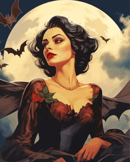 vampire girl Diamond Paintings Vampire Girl Diamond Painting