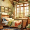 Vintage Bedroom Diamond Painting