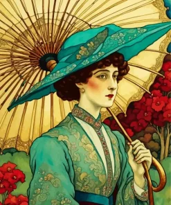 Vintage Edwardian Woman Diamond Painting