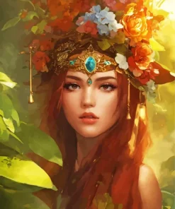 Warrior Woman Diamond Painting