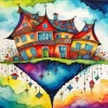 Whimsical House Diamond Painting