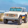 White Ford Bronco Diamond Painting