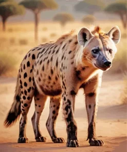White Hyena Diamond Painting
