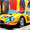 Yellow Ferrari 250 Gto Diamond Painting
