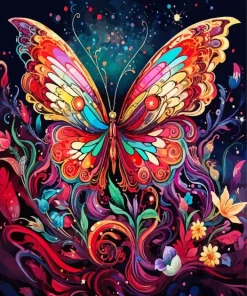 Abstract Butterfly Art Diamond Painting