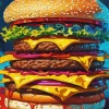 Big Burger Diamond Painting