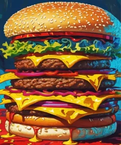 Big Burger Diamond Painting