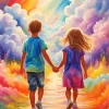 Brother And Sister Diamond Painting