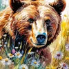 Brown Bear Art Diamond Painting