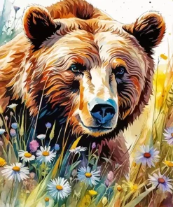 Brown Bear Art Diamond Painting