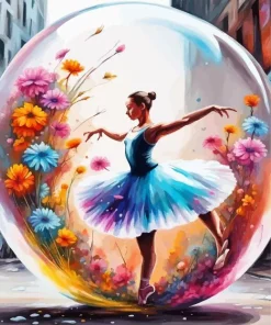 Bubble Ballerina Diamond Painting