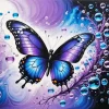 Bubbles Butterfly Diamond Painting