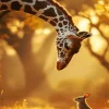 Bunny And Giraffe Diamond Painting