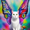 Butterfly Cat Diamond Painting