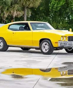 Classic Yellow Buick Skylark Diamond Painting
