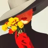 Classy Woman Wearing Hat Diamond Painting
