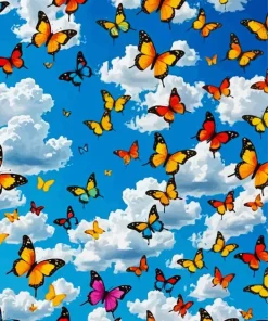 Colorful Butterflies Diamond Painting