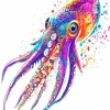 Colorful Colossal Squid Diamond Painting