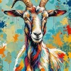 Colorful Goat Art Diamond Painting
