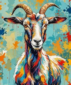 Colorful Goat Art Diamond Painting