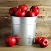 Fresh Red Apples Bucket Diamond Painting