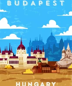 Hungary City Poster Diamond Painting