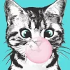 Kitten Bubble Gum Diamond Painting