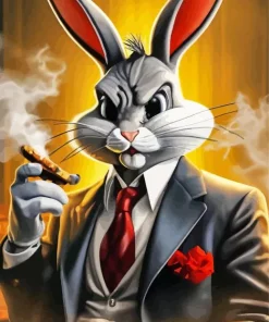 Mr Bunny Smoking Diamond Painting