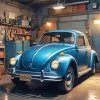Old Bug Car Diamond Painting