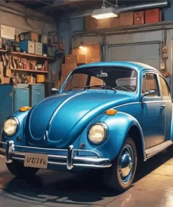Old Bug Car Diamond Painting