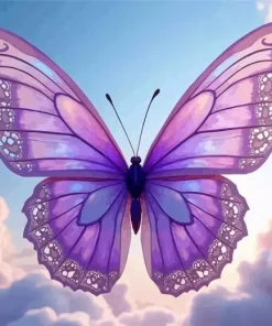 Purple Butterfly Diamond Painting